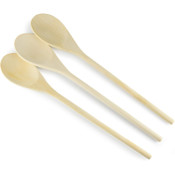Wholesale - 3pc 12" KLEE LONG WOODEN COOKING SPOONS C/P 100, UPC: 850002223675